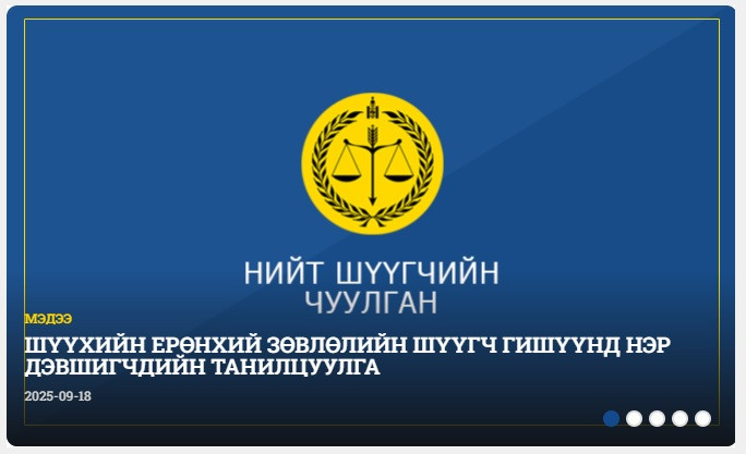Шүүхийн ерөнхий зөвлөлийн шүүгч гишүүнд нэр дэвшигчдийн танилцуулга